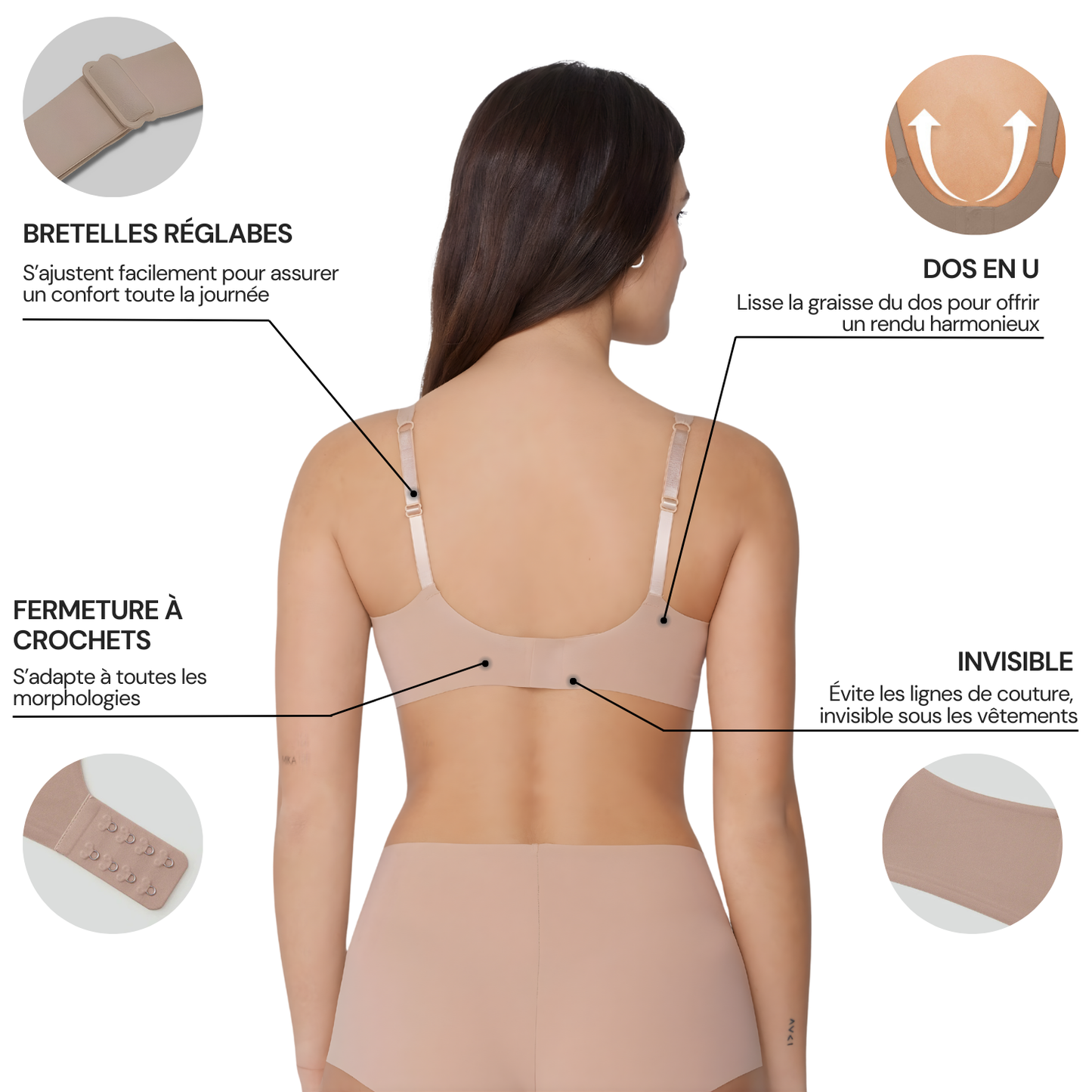 Soutien-gorge sans couture - ultra confortable
