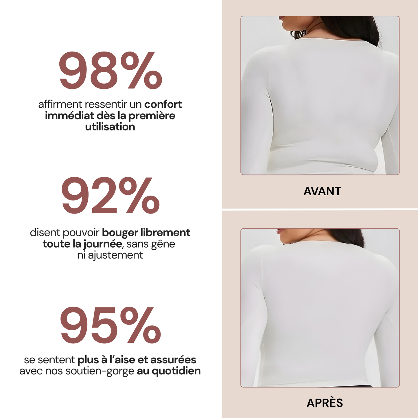 Soutien-gorge sans couture - ultra confortable